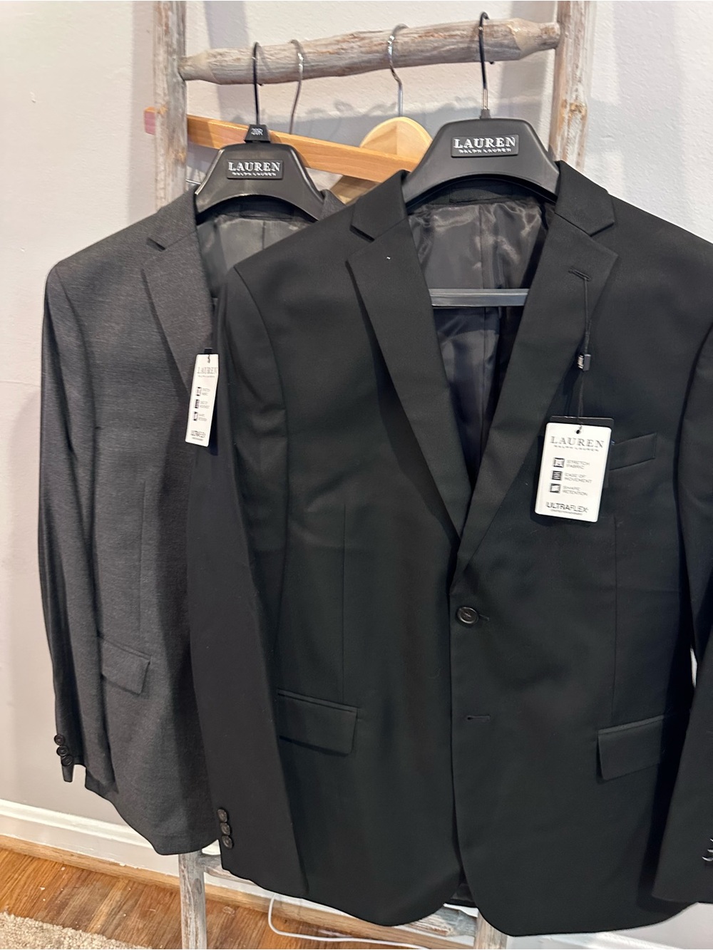 Lauren Ralph Lauren Black and Charcoal Boys' Blazers - Two-Pack